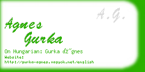 agnes gurka business card